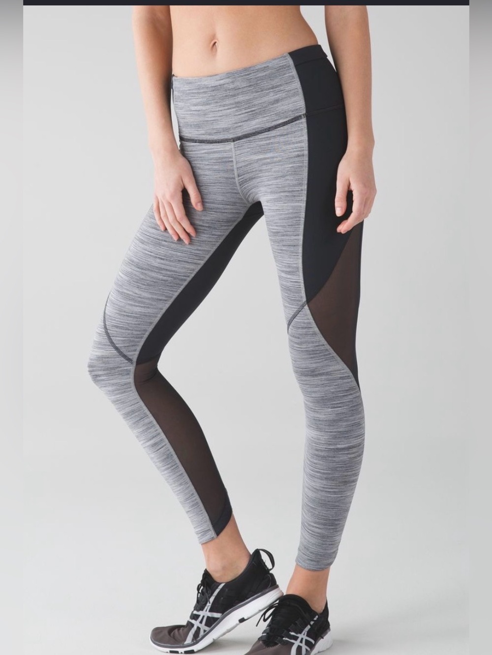 Lululemon Run With The Sun Tight - Space Dye Camo Seal Grey